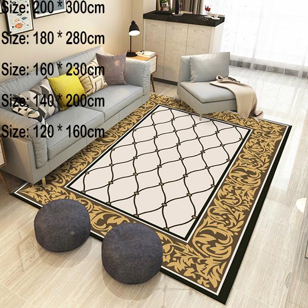 Large size bedside cushion Nordic print 3D rug living room rug bedroom bedside mat doormat