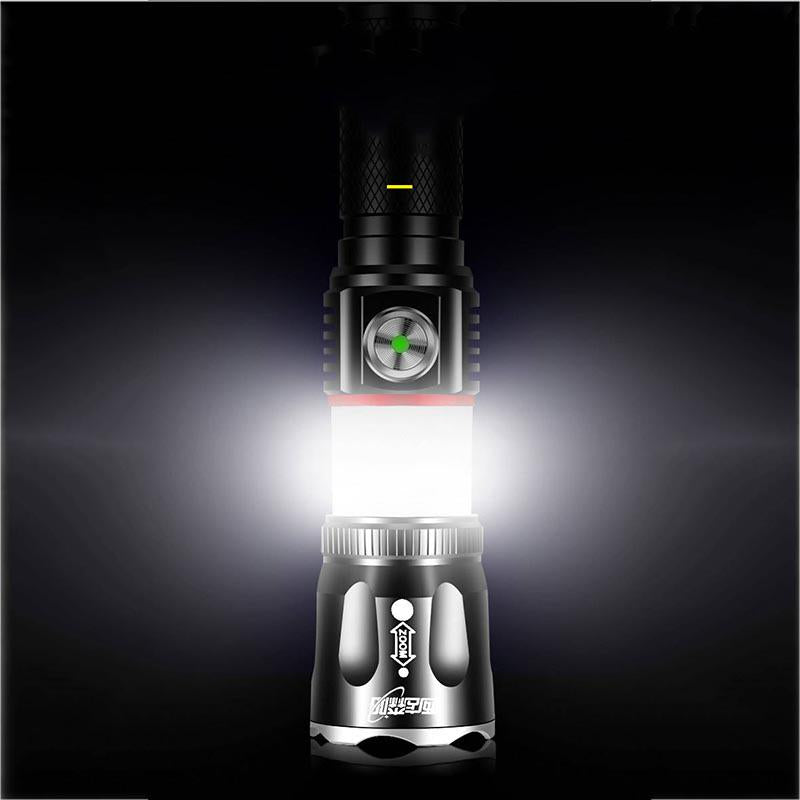 Rechargeable LED Flashlight Powerful Torch Super Waterproof Zoom Hunting Light Use 18650 Battey