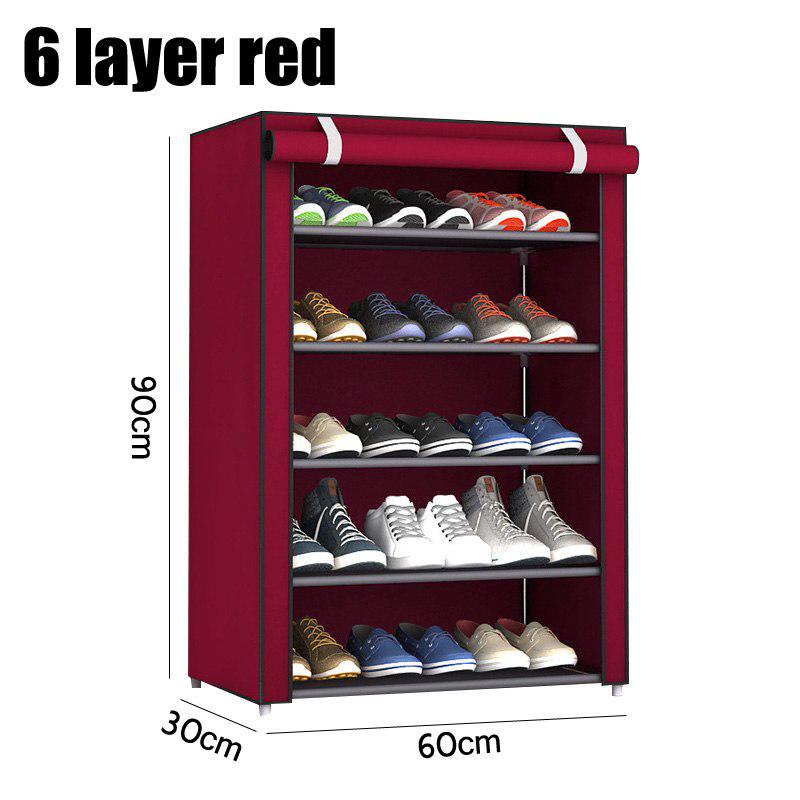 3/4/5/6 Layer Shoes Shelf Easy Assembled Shoe Rack Cabinet Shoe Organizer Stand Holder Home Shoe Box