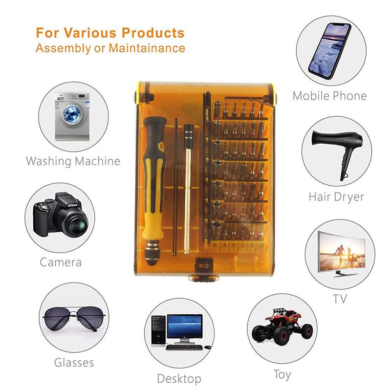 45-in-1 Multi-function Mobile Phone Computer Multi-purpose Precision Repair and Disassembly Tool Screwdriver Set