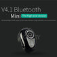 Mini Bluetooth Earphone Stereo Wireless Headset In-Ear Invisible Earbuds with Mic for iPhone Samsung