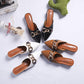Plus Size 35-41 Women Shiny Slippers Outdoor High Heels Bohemian Beach Wear-resistant Non-slip Office Lady Plat Sandals