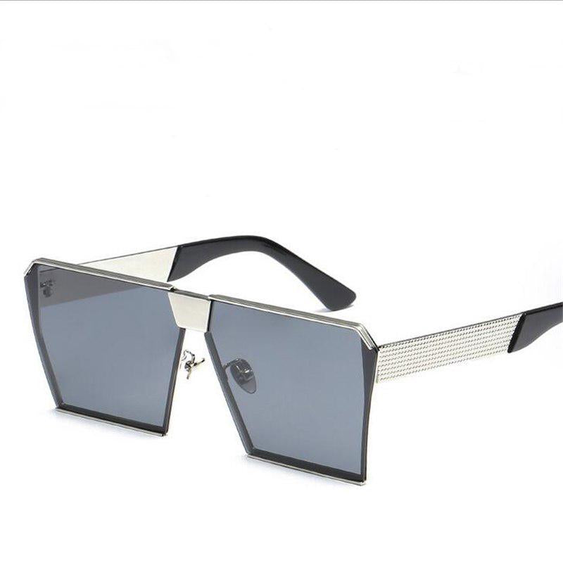 WTEMPO New Trendy Color Square Polarized Sunglasses Men Women Fashion Personality Retro Big Frame Su