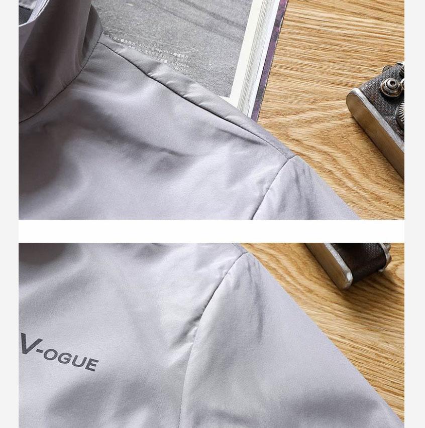 Men's Spring and Autumn Jacket Casual Men's Stand-up Collar Solid Color Casual Jacket Trend Men's Clothing