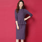 Elegant Autumn Knitted Dress Women Two Piece Set Winter Warm Soft Sweater Dress Lady Casual Dress