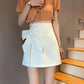 Bow Knot High Waist Slim Skirt Women's Summer A-line Skirt Casual All-match Short Skirt