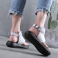Plus Size 36-40 Summer Women Outdoor Black Rome Flip Flop Flat Bohemian Beach Shoes Non-slip Office Lady Leather Sandals