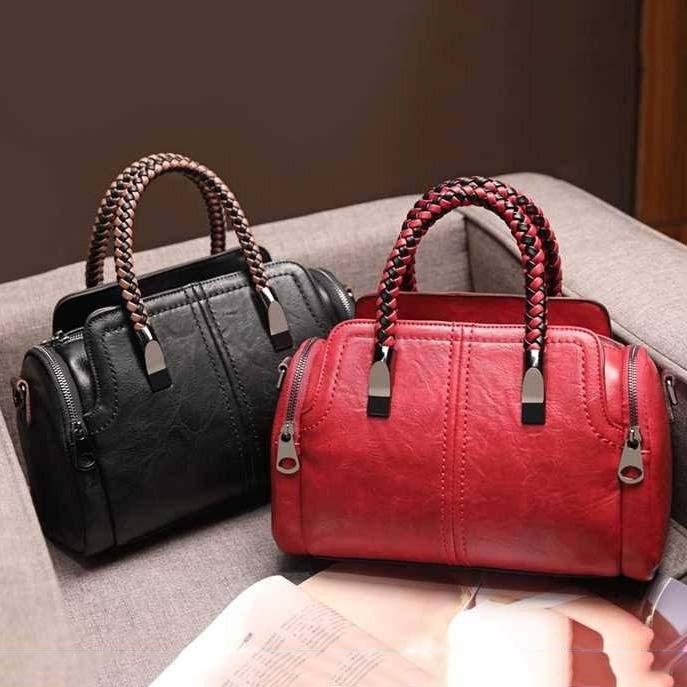 Leather Handbags Crossbody Bags for Women Shoulder Bag Ladies Vintage Handbag