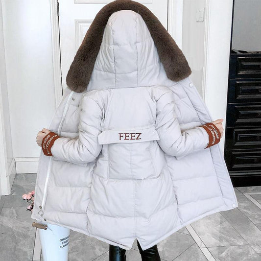 Girls' Winter Clothes Padded Jacket Thickened Children's Fashion Mid-length Padded Jacket Girls Down Padded Jacket