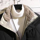 Men's Winter Light Down Jacket Trend Short Lamb Fur Collar White Duck Down Warm Jacket