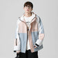 Men's and Women's Tooling Jackets Color Matching Casual Loose Jacket Hooded Jacket Tide Brand Lovers