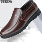 Plus Velvet Warm Leather Shoes Men's Business Casual Leather Shoes Non-slip Soft Sole