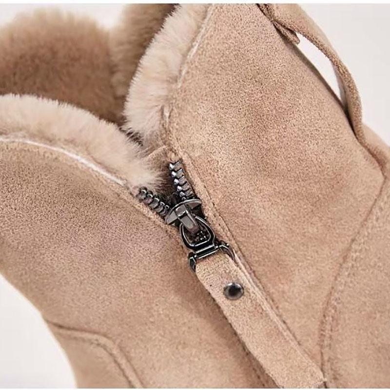 Snow Boots Women Winter Mid-tube Plus Velvet Thick Warm Cotton Shoes Winter Boots