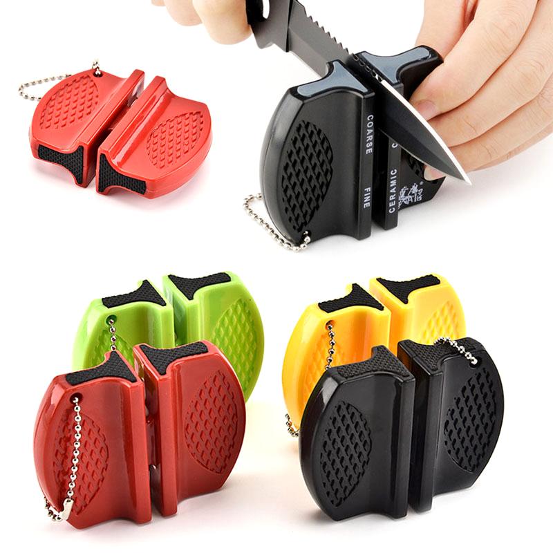 2pcs Portable Mini Fast Sharpener Multi Function Sharpener Home Kitchen Gadgets