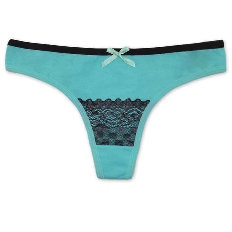 6 Pieces/set of Underwear Lace G String Underwear Female T Back Sexy Fashion Hollow Wide Belt Ladies Transparent Panties