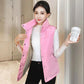 Vest Women's Autumn and Winter Down Cotton Plus Velvet Thickening Warm and Self-cultivation All-match Outer Wear