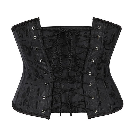 Corset Dobby Waist Trainer Cincher Bustier Top Corselet Sexy Lacing-up Slimming Underwear Lingerie