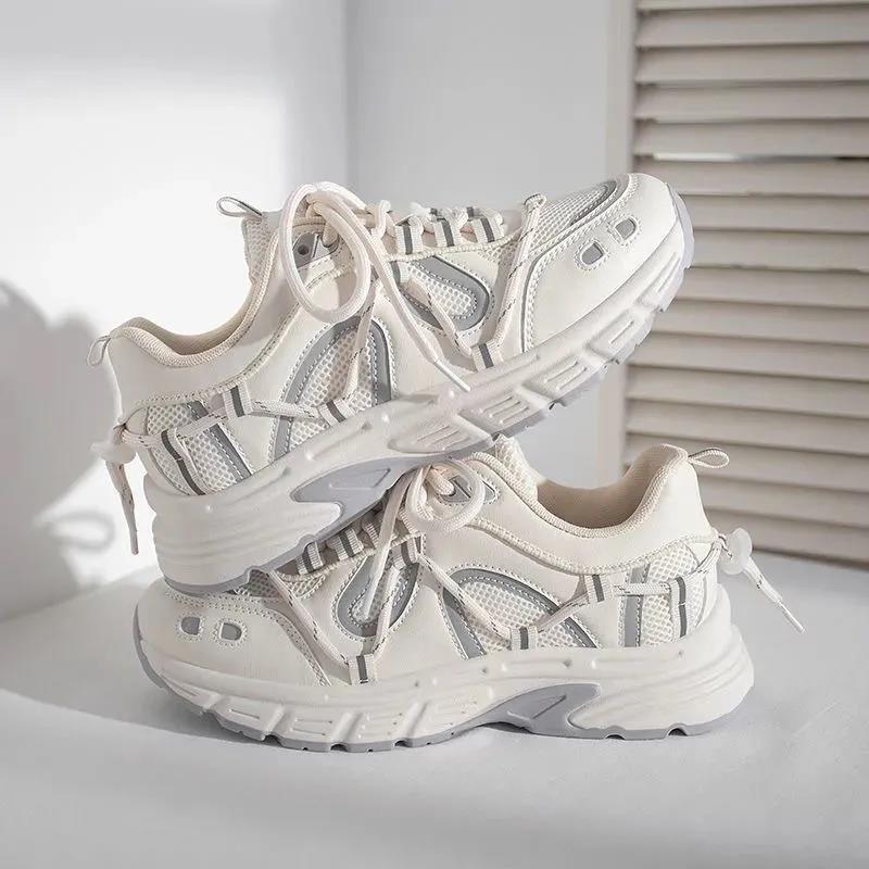 Korean Version of The Thick-soled White Shoes Female Autumn and Winter New All-match Girl Shoes Niche Casual Sports Shoes Sneakers Trend