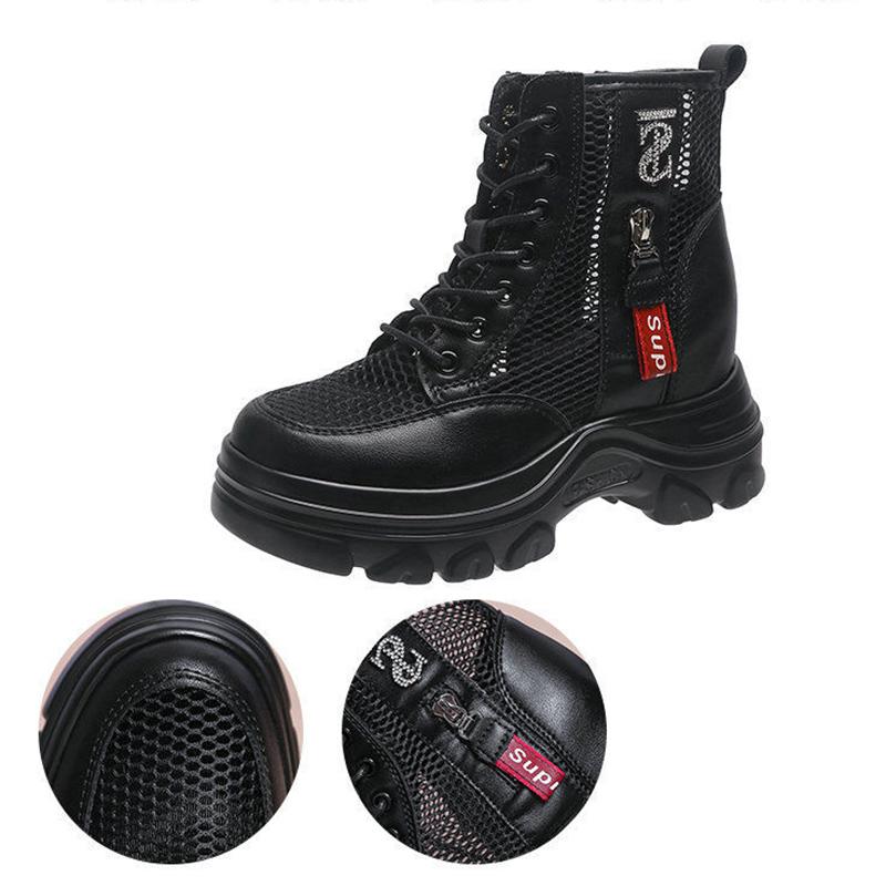 Super Light Platform Martin Boots All-match Martin Boots Summer Mesh Ankle Boots