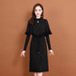 Knitted Dress Women's 2021 Autumn and Winter Temperament Winter Dress Mid-length Bottoming Inner Sleeve Sweater Dress Dress