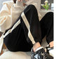 Plus Fleece Autumn and Winter Vibe Wind Pants Women High Waist Corset Casual Sports Pants Women Loose Tide