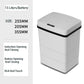 15L Smart Trash Can Induction Type Automatic Household Bathroom Toilet Living Room Kitchen with Cover Creative Automatic with Cover