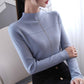 Knitwear Autumn Women's Loose Turtleneck Long Sleeve Sweater Wear Half Turtleneck Tops Wild Shirt