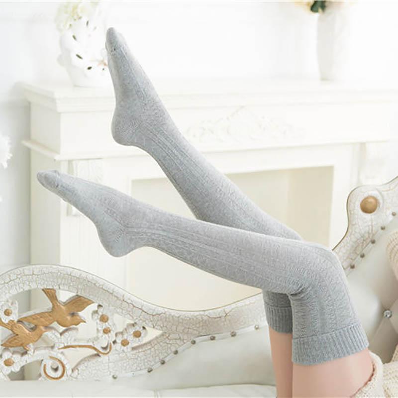 Japanese College Wind Plus Thick Thickening Socks Stack of Cotton Socks Thigh High Tube Stockings  Leg Warmers