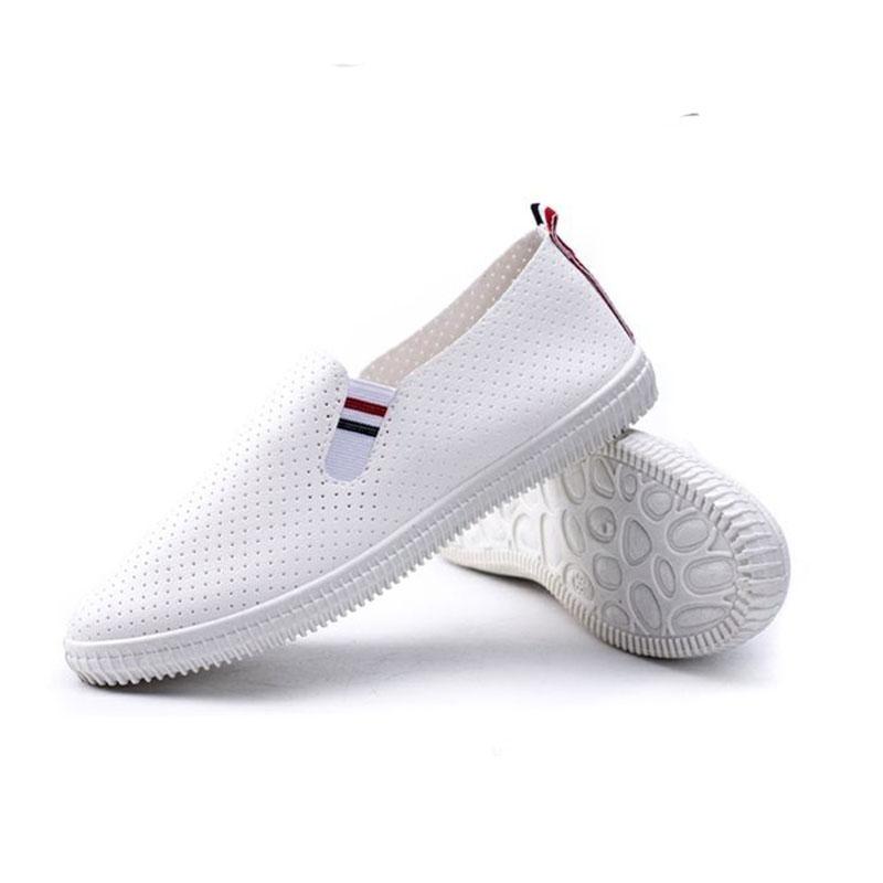 Summer Korean Version of All-match White One-step Fashion Breathable Women's Shoes with Holes