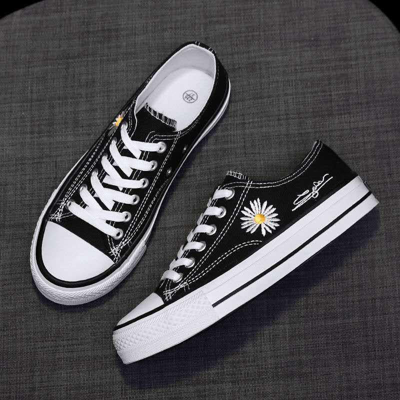 Fashion Men Canvas Shoes Trend Platform Shoes Comfortable Breathable High Quality Thick Bottom Vulcanized Shoes Men