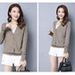 Fashion Solid Casual Drop Shoulder Lantern Sleeve Sweatshirt Pullover Tops for Women