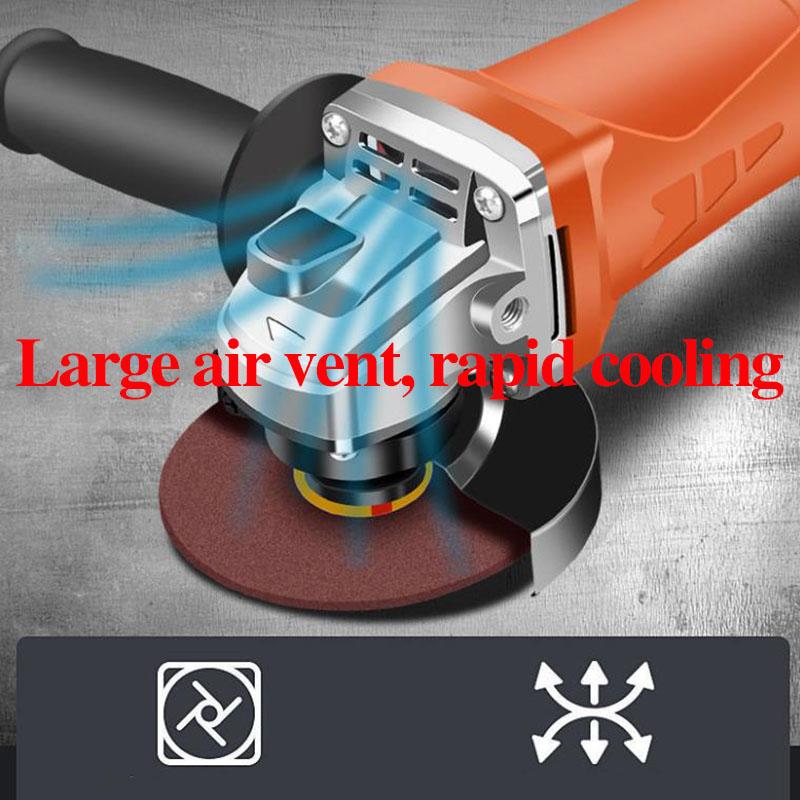 3880W Industrial Luxury Angle Grinder Set with Toolbox Handheld Cord Cutter Polisher Can Cut Metal Stone Glass