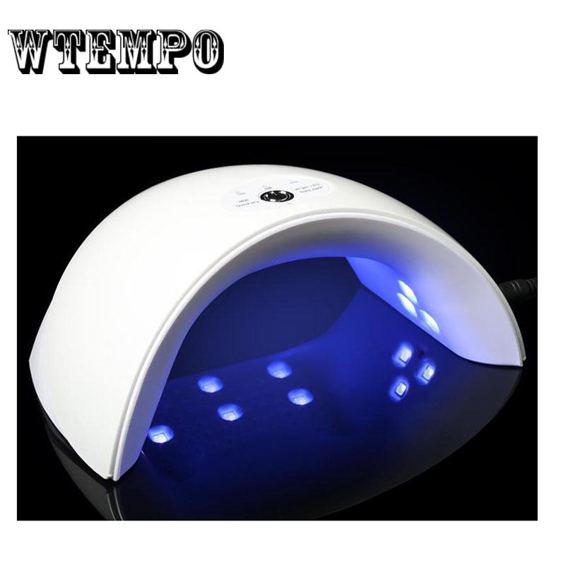 Nail Dryer Lamp 36W LED Dual Light Curing Machine Timing Mode Gel Polish Nail Care