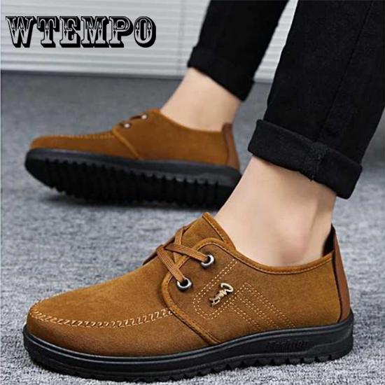 Men's Fashion Shoes Leather Casual Sneakers Trainers Fitness Running Shoes