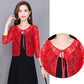 XL-6XL Women's High-grade Hollow-carved Design Lace Shawl Spring Summer Large Size Cardigan Sun Protection Thin Coat  Air Conditioning Shirt