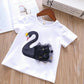 Children Summer Girls Dress Cute Two Piece Bottoming Short Sleeved Sweet Princess Dress Kids Dresses for Girls