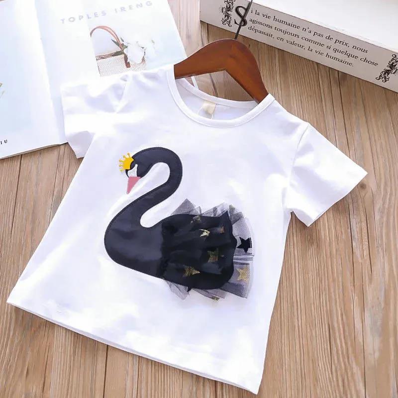 Children Summer Girls Dress Cute Two Piece Bottoming Short Sleeved Sweet Princess Dress Kids Dresses for Girls