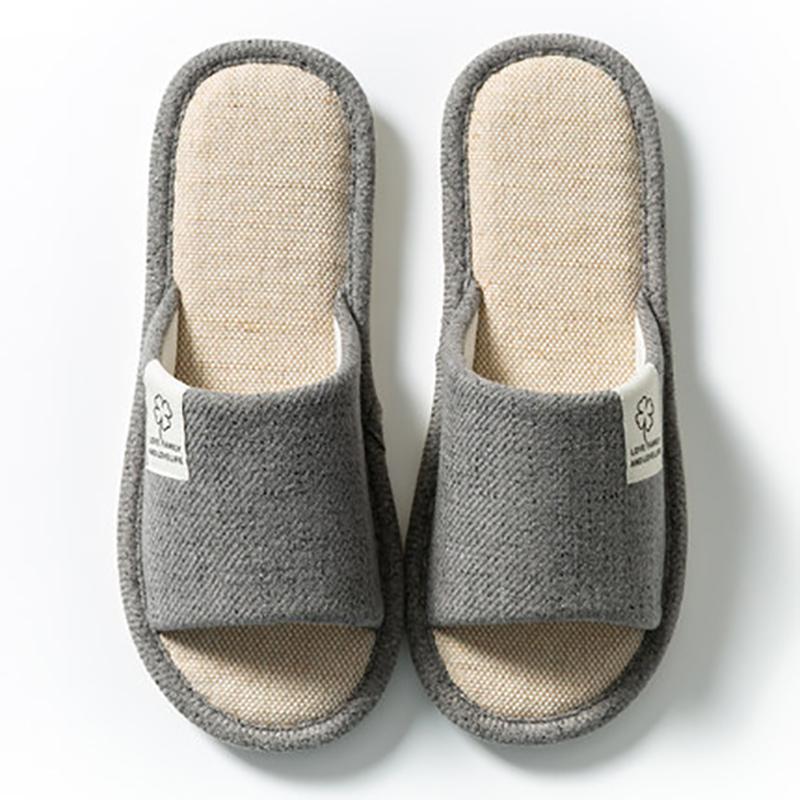 Home Four Seasons Couples Fabric Slippers Non-slip Slippers
