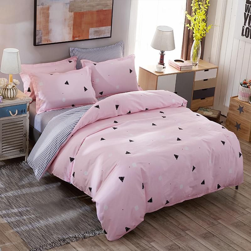WTEMPO Brand fashion Student dormitory lattice Geometric Pattern Polyester Bedding  Duvet Cover