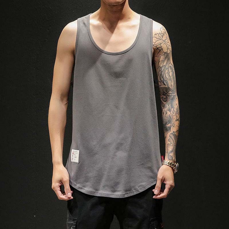 Summer Fat Large Size Sports Vest Men's Personality Loose Waistcoat Trend Vest