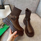 Spring and Autumn Elastic Boots Women's Socks Boots Thick Martin Boots British Style Chelsea Boots Single Boots