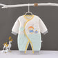 Newborn Baby Bandage One-piece Clothes Cotton Clothes Autumn and Winter Neonatal Long Sleeve Climbing Clothes Men's and Women's Baby Cotton Clothes