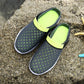 Summer Couple Mesh Sandals Half Pack Casual Bird's Nest Hole Shoes Men and Women Beach Lazy Half Slippers Large Size