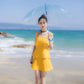 Short Layered Dress Slim Sleeveless Strap Dress Ruffle Dress Short Chiffon Dress Summer