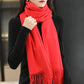 Cashmere Scarfs for Women Winter Warmth and Thick Solid Color Wool Scarfs Shawels Korean Wild Bib