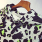 Leopard Print Long-sleeved Hooded Sweater Women's Short Coat Loose Top