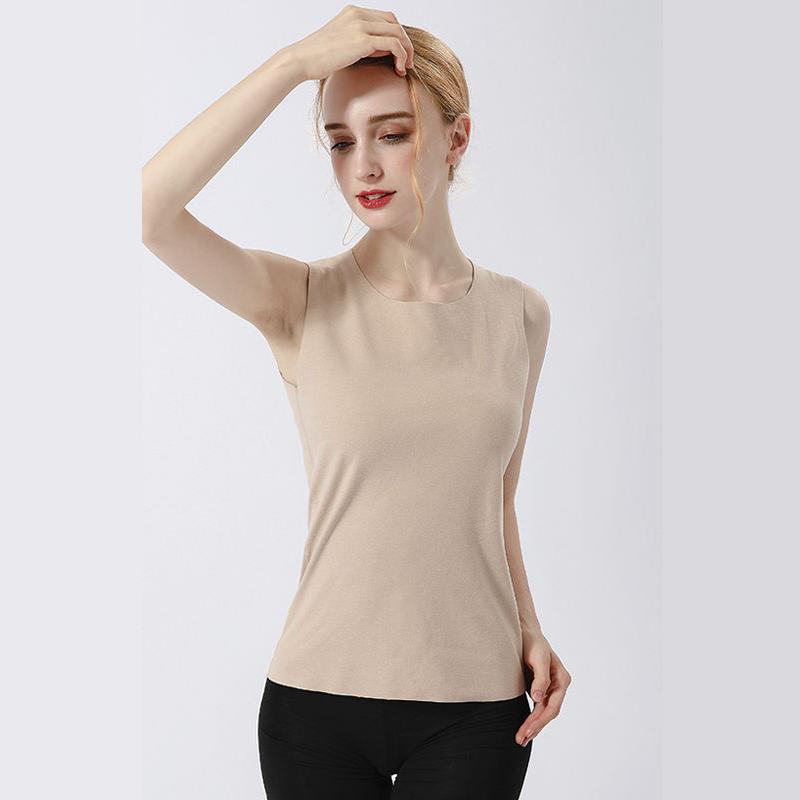 Women Sleeveless Thermal Underwear Women Winter Plus Velvet Thicken Vest Autumn Spring Windproof Soft Lining Comfortable Breathable Wearable Versatile