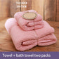Super Absorbent and Quick-drying Two-piece Towel Bath Towel Set Is Softer Than Pure Cotton and Does Not Shed Hair Towels Household Towel Set