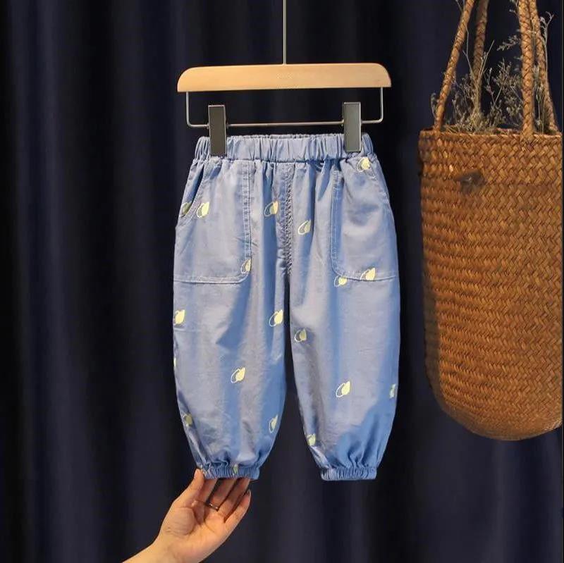 Children's Mosquito Pants Summer Boys and Girls Thin Loose Leggings Pants Small and Medium Baby Long Pants