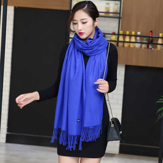 Winter Women Scarf Thin Shawls and Wraps Lady Long Cashmere Pashmina Cashmere Shawl Head Scarves